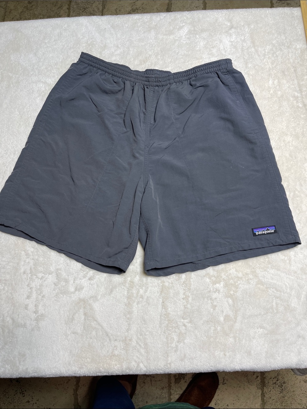 Patagonia Men's Charcoal Stretch Hybrid Shorts Size Medium